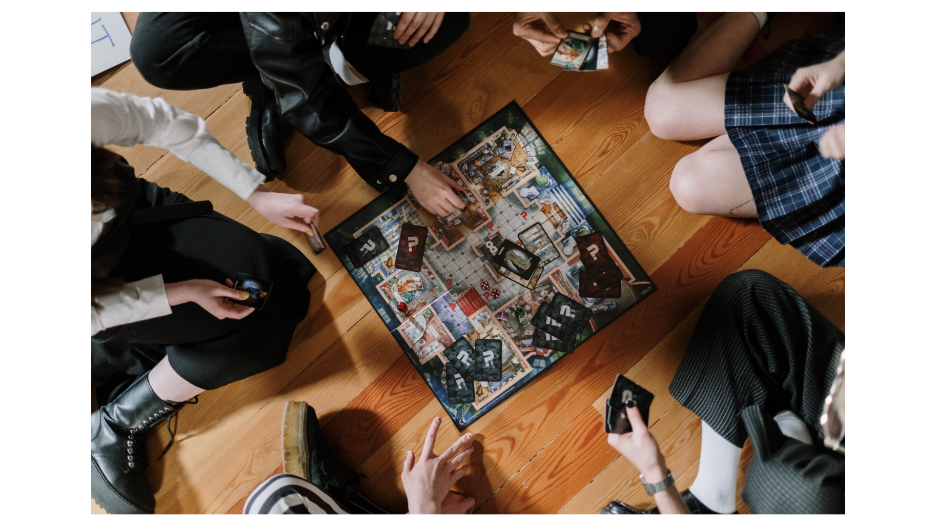 Board game night setup with snacks and drinks on a cozy table