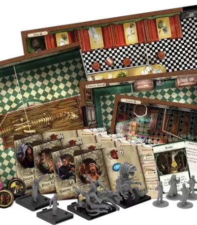 Mansions of Madness Streets of Arkham board setup – cooperative horror board game Cyprus