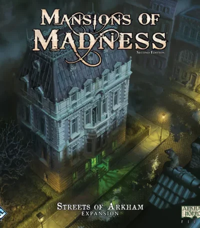 Mansions of Madness Streets of Arkham board game expansion box – buy board games online in Cyprus