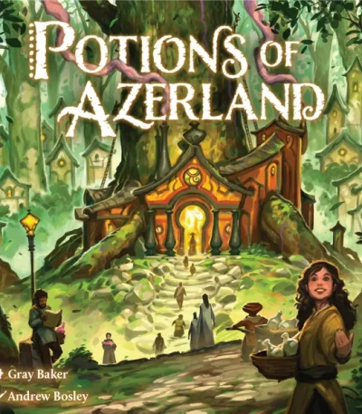 Potions of Azerland board game setup – fantasy strategy game Cyprus