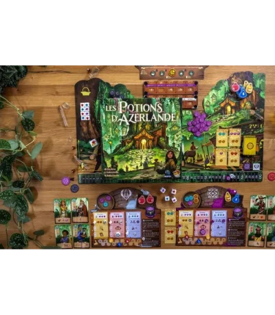 Potions of Azerland components – alchemy board game Cyprus