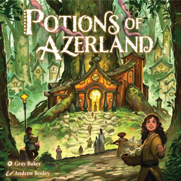 Potions of Azerland board game setup – fantasy strategy game Cyprus