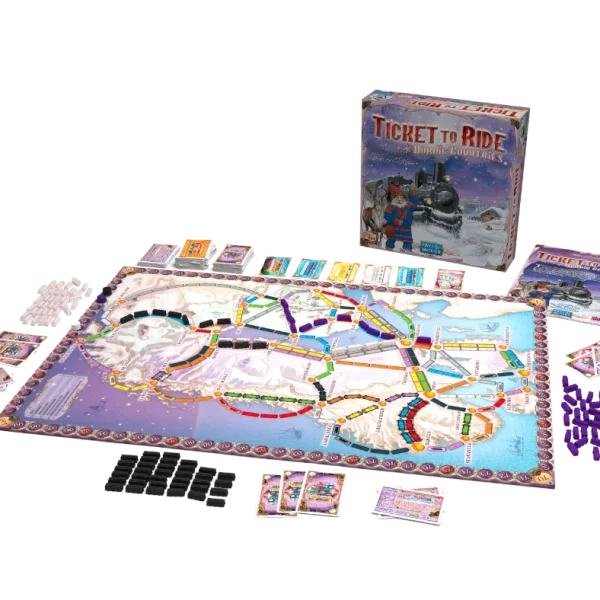 Ticket to Ride Nordic Countries board game setup – strategy family game Cyprus