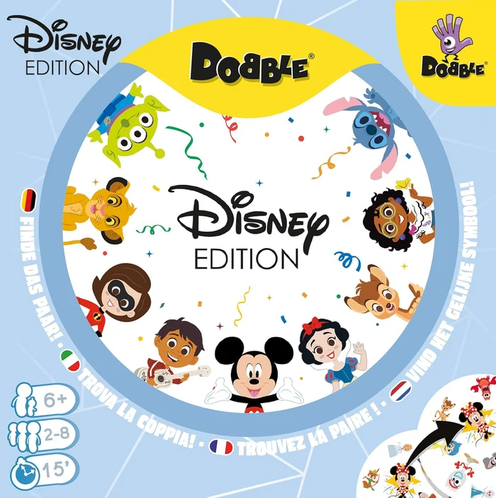 71i2p7ARrPL._SL1500 Dobble Disney Edition - Image 1